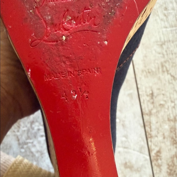 Loubiton Denim cork platforms - with a sad story! - Picture 14 of 16